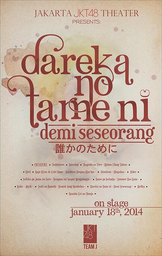 JKT48-Dareka No Tameni