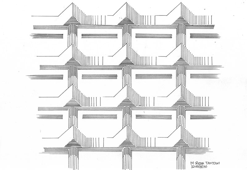 contoh-line-drawing-eksterior-gedung
